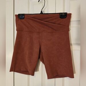 Lululemon Always On High-Rise Short 6" Sky Wash Print Rustic Clay Size 8